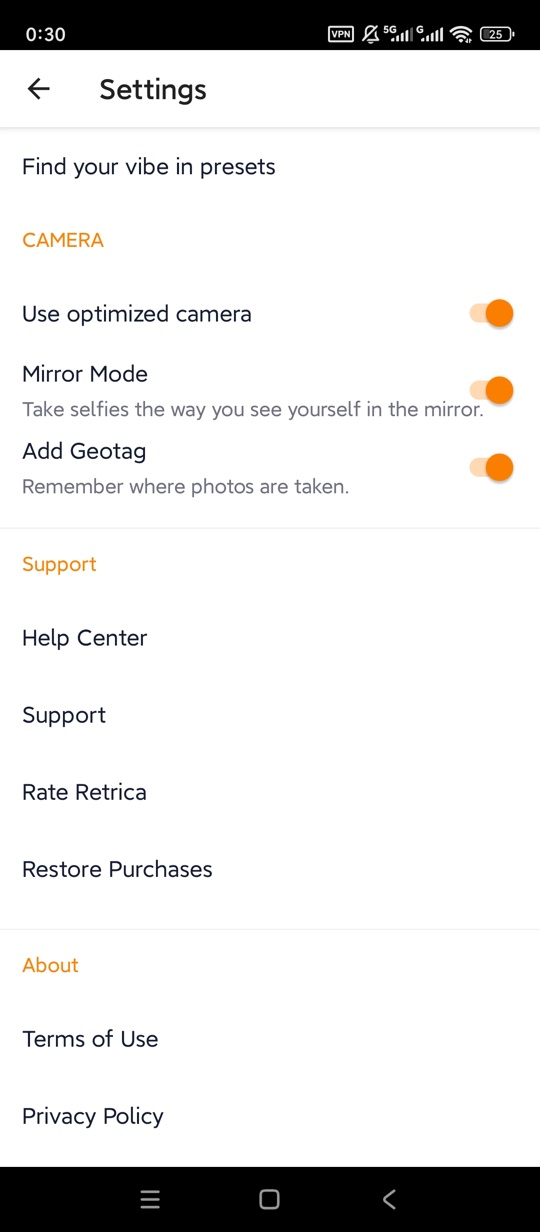 【分享】Retrica高级版复古胶片滤镜实时拍摄相机工具 图4