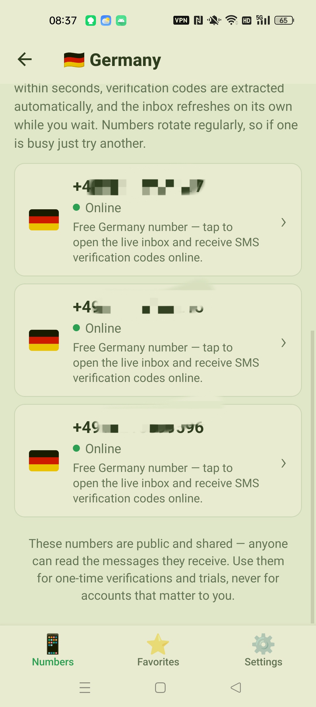 【分享】receive sms 纯净去广告临时免费虚拟手机号 图3