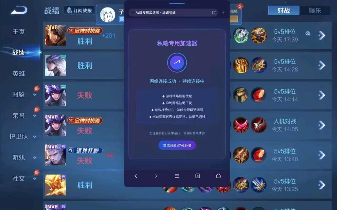 王者荣耀VGS公益全防端口 图1