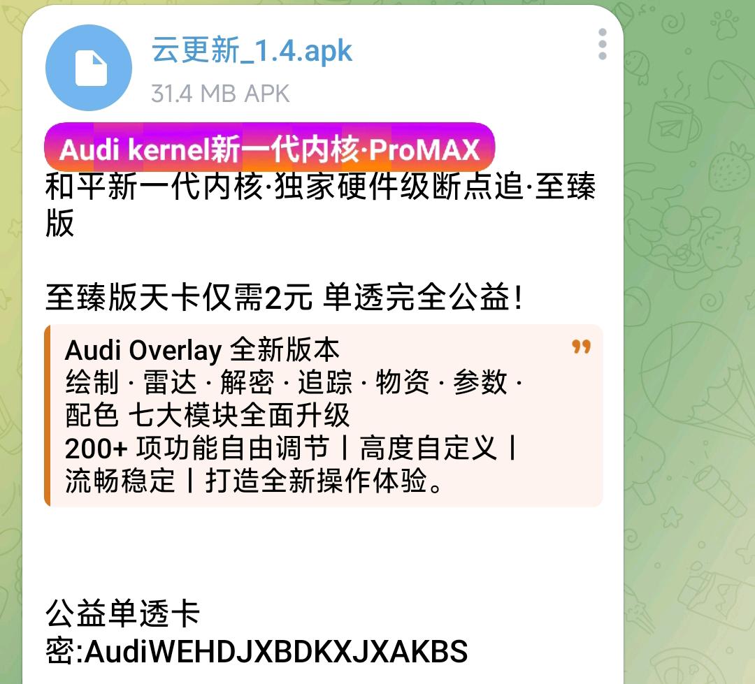 ​和平新一代内核·独家硬件级断点追·至臻版 图1