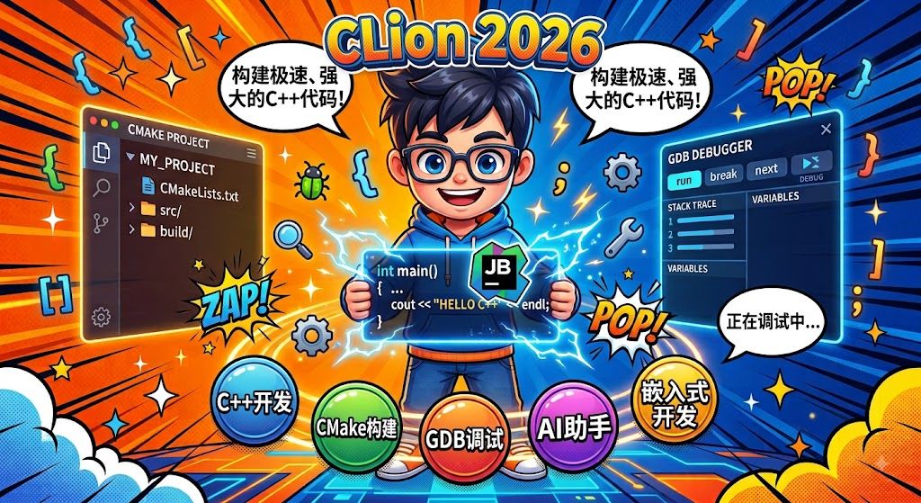 【分享】CLion v2026.2.0 高级版 - 专业C/C++ IDE AI助手+永久激活