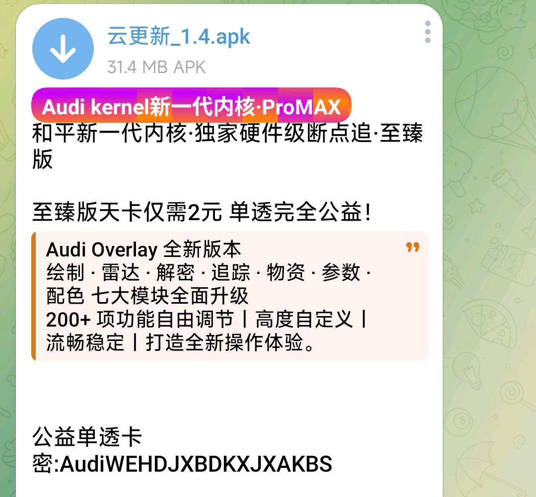 ​和平新一代内核·独家硬件级断点追·至臻版 图1