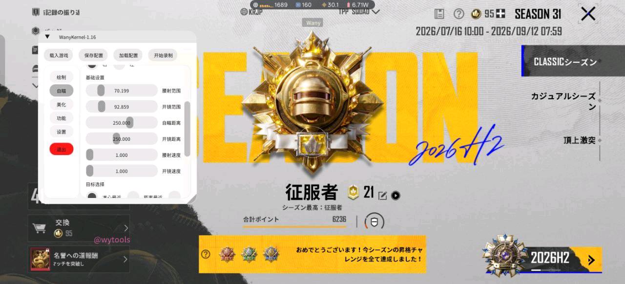 PUBG四服WanyKernel内核辅助8.4 图1