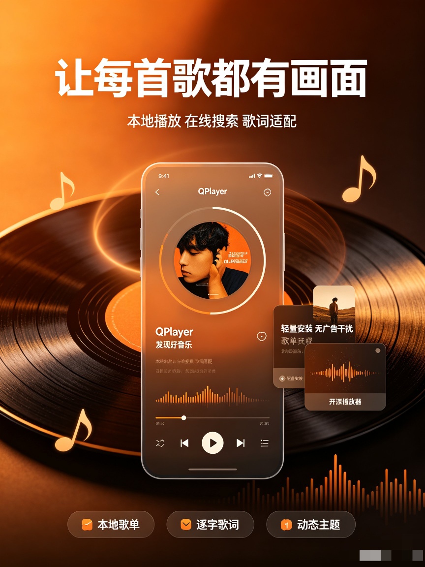 【分享】QPlayer开源畅听全网音乐自带音源支持下载 图1