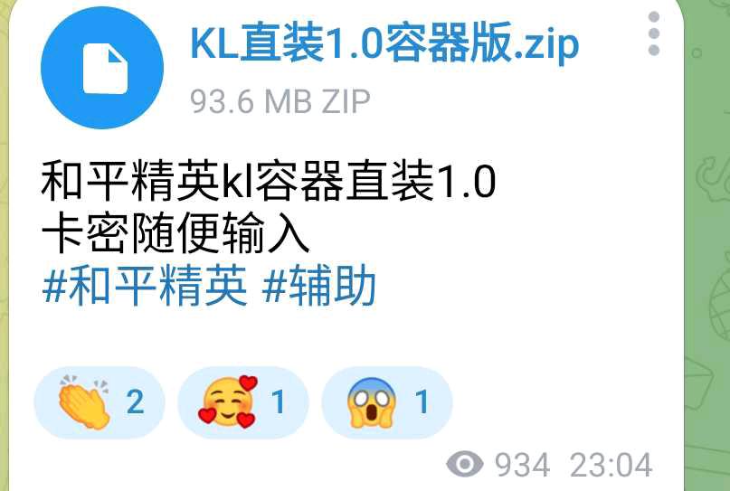 和平精英kl容器直装1.0 图1