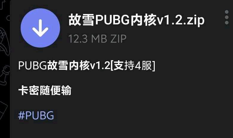 PUBG故雪内核v1.2[支持4服]