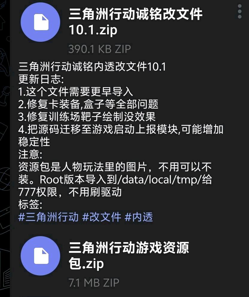 三角洲行动诚铭内透改文件10.1 图1